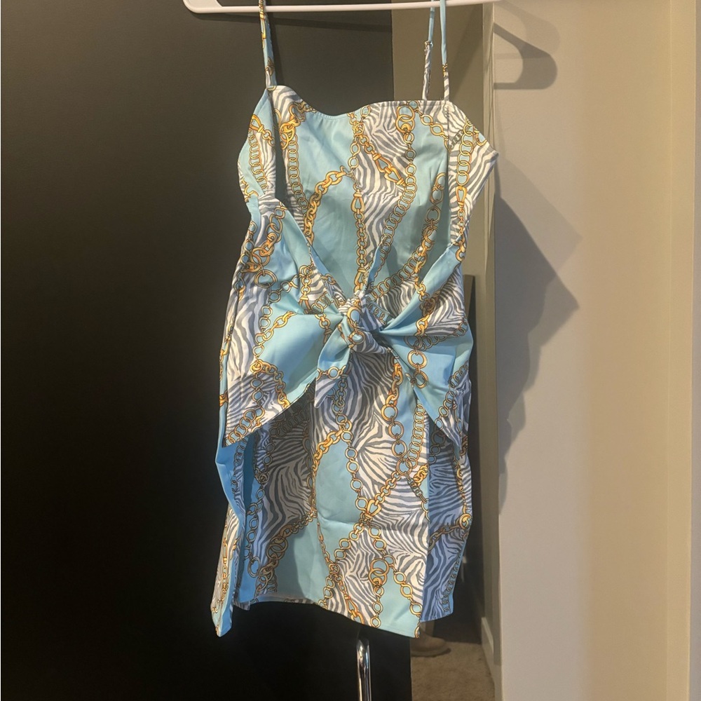 Zebra Chain print Show Me Your MuMu Dress